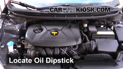 2014 Kia Forte LX 1.8L 4 Cyl. Oil Check Oil Level